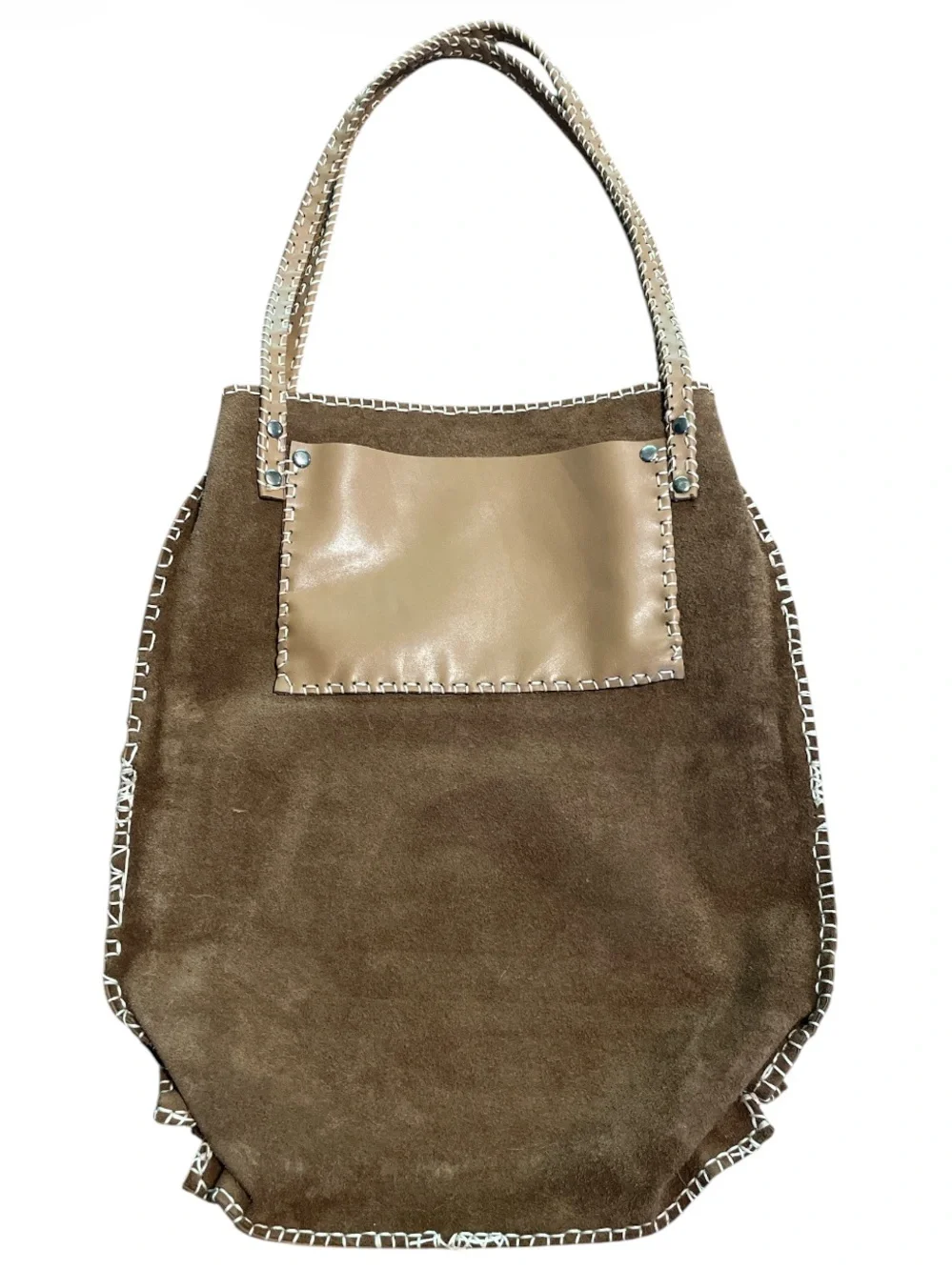 STUNNING Minimalist Artisan Leather Shoulder Tote Bag